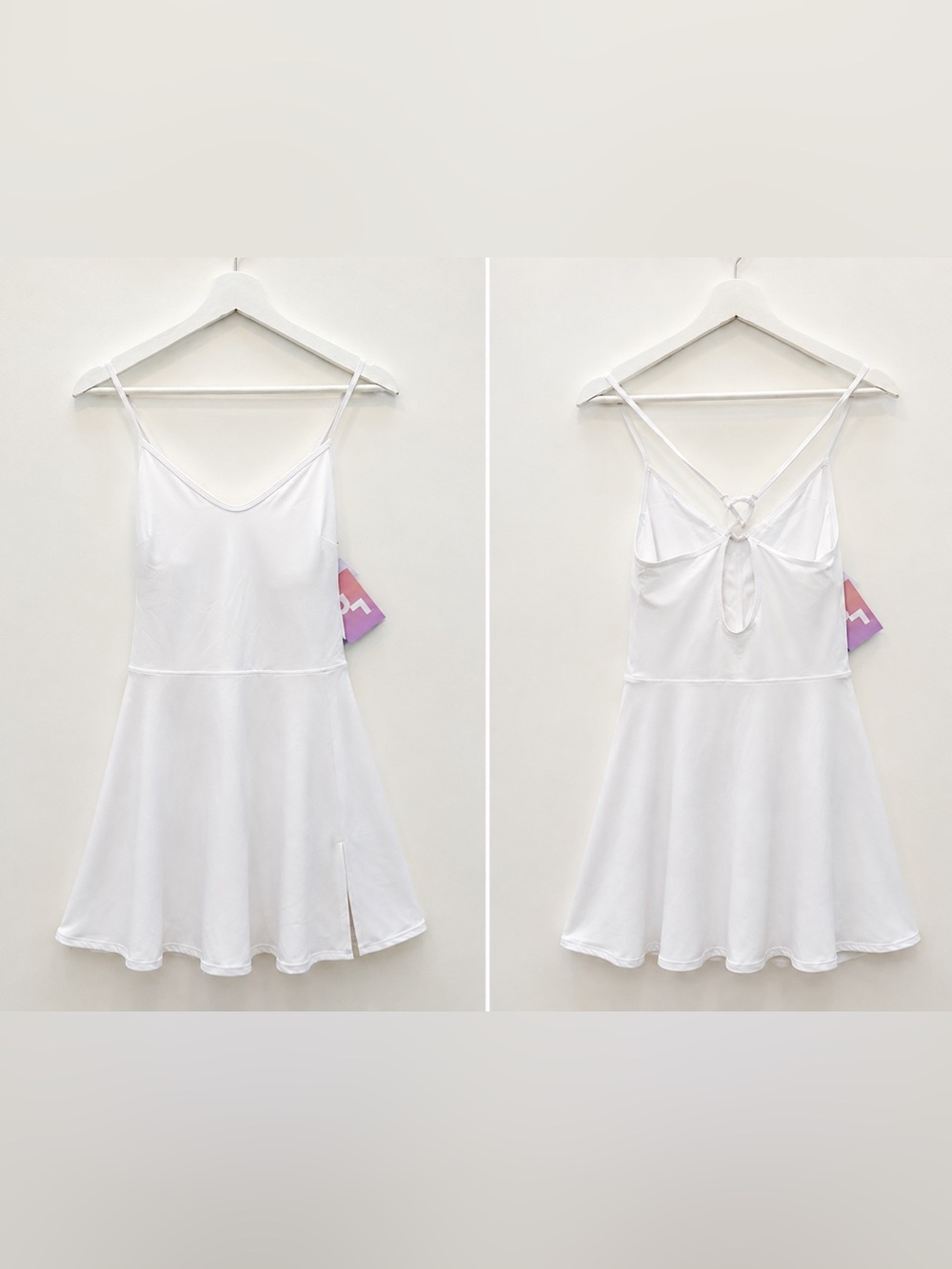 JoyLab White Crossback Tennis dress Dress